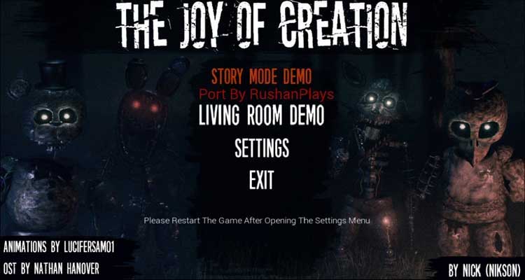 the joy of creation story mode freddy