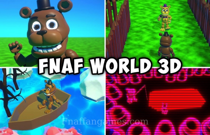 FNAF World 3D (FREE DOWNLOAD) - Part 1 ☆ 3D OVERWORLD, NEW UPDATE 1 & MORE!  